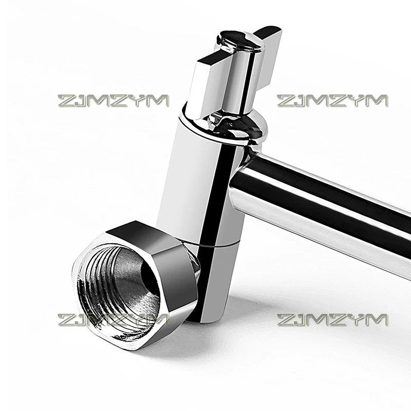 Shower Top Spray Extension Rod Stainless Steel Adjustable Copper Shower Head Extension Arm Elbow Shower Arm Support