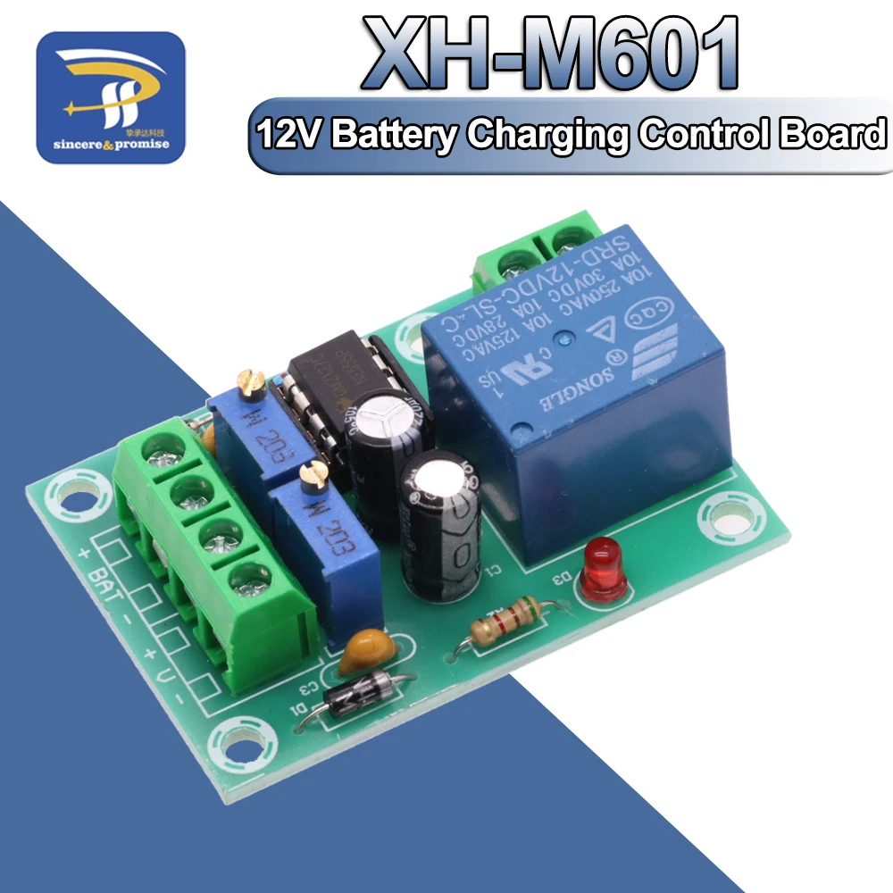 XH-M601 Intelligent Charger Power Control Panel Automatic Charging 12V Battery Board For Diy Kit |