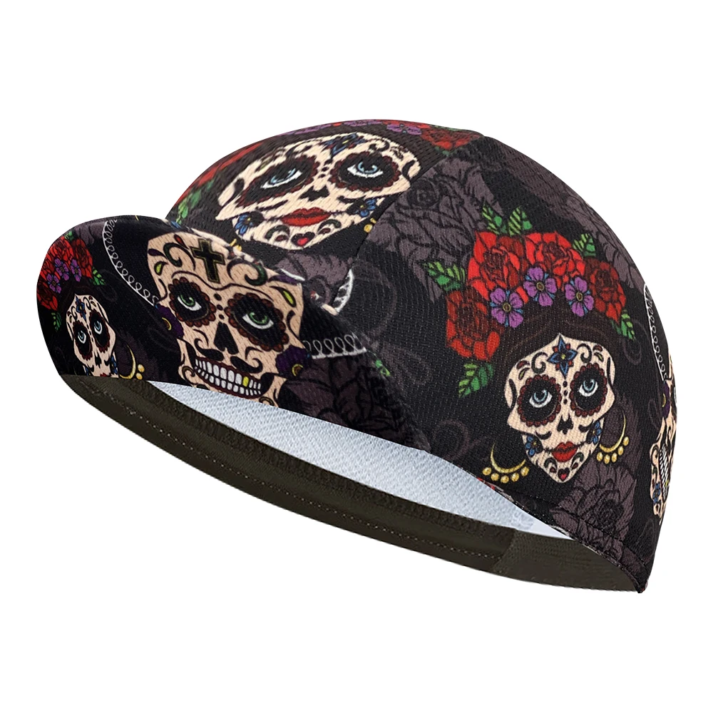 New cycling cap, polyester sweat absorption, multiple styles, unisex, pop, halloween, skulls 5