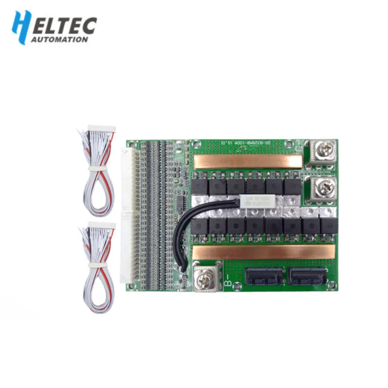 28S 100A High Current Lithium Battery Protection Board 100V Polymer with Temperature Control /Li-ion BMS Board