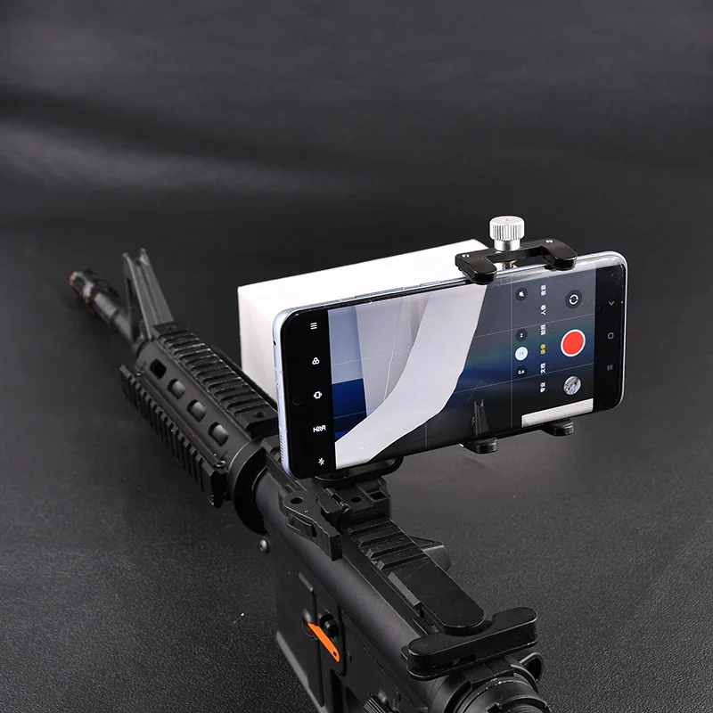 WADSN Mobile Phone Metal Holder Tactic For 20mm Picatinny Fixed Rail Gun Side Rail Mount Holder Outdoor Hunting Query Navigat