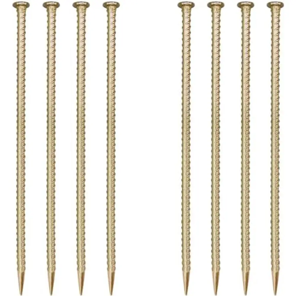 Galvanized Steel Ground Anchors 16" Rebar Stakes Plant Support Garden Stake Heavy Duty Speed Bump Wheel Kit