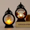Horror Halloween LED Wind Light Portable Pumpkin Ghost Lantern Bar Desktop Ornament Halloween Decor Props Party Supplies 5