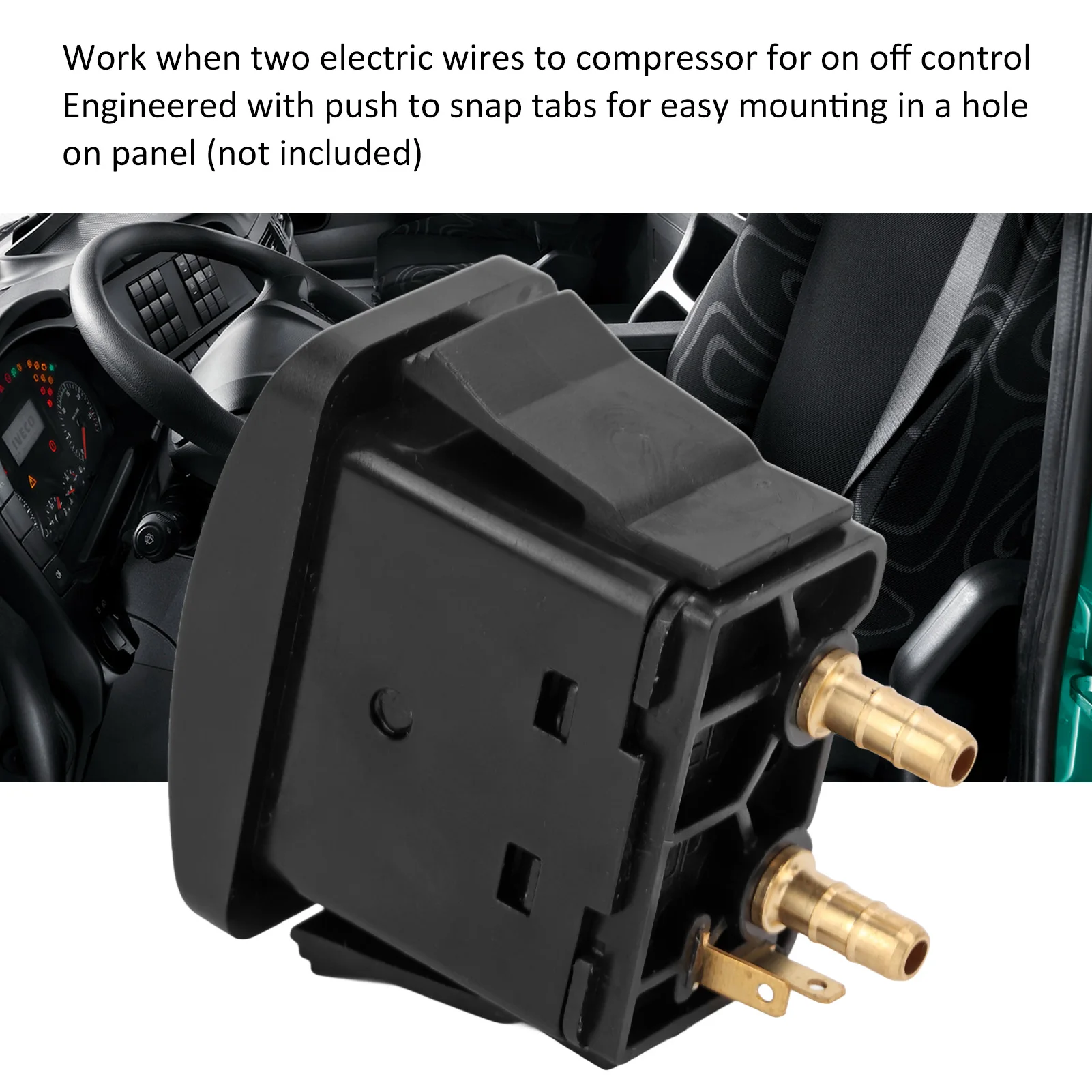 Electric Manual Truck Air-Pump Seats Control Spring Start Switch Paddle Valve For Car Truck Seats Pneumatic Adjustment