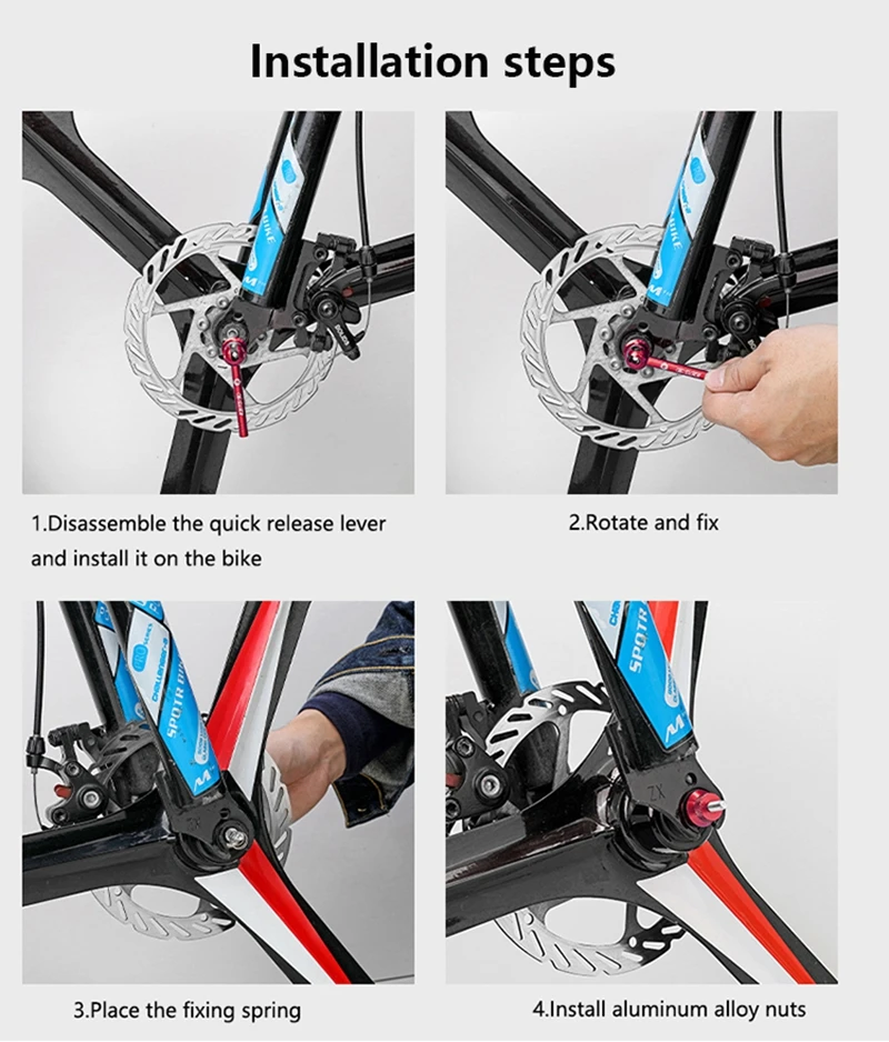 ENLEE Titan Ti Spieß QR Fahrrad Schnellspanner Hebel MTB Fahrrad Radfahren Nabe Rennrad Schnellspanner MTB Teile – Detail 11