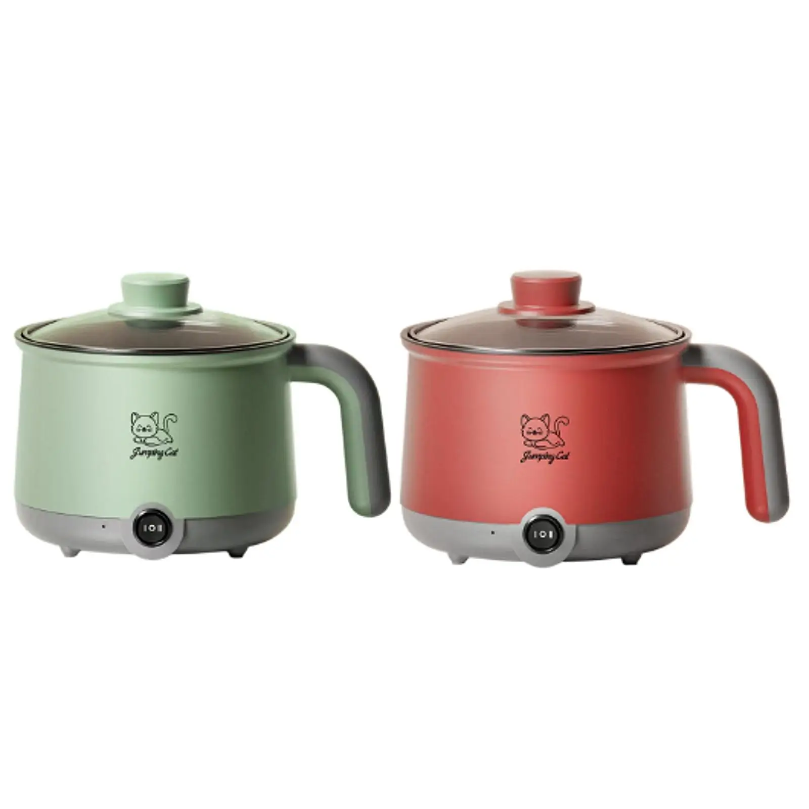 Electric Hot Pot Multifunctional Cookware Soup Pot 1.8L Noodles Pot Electric Cooker for Dumpling Noodles Ramen Pasta Shabu Shabu 3