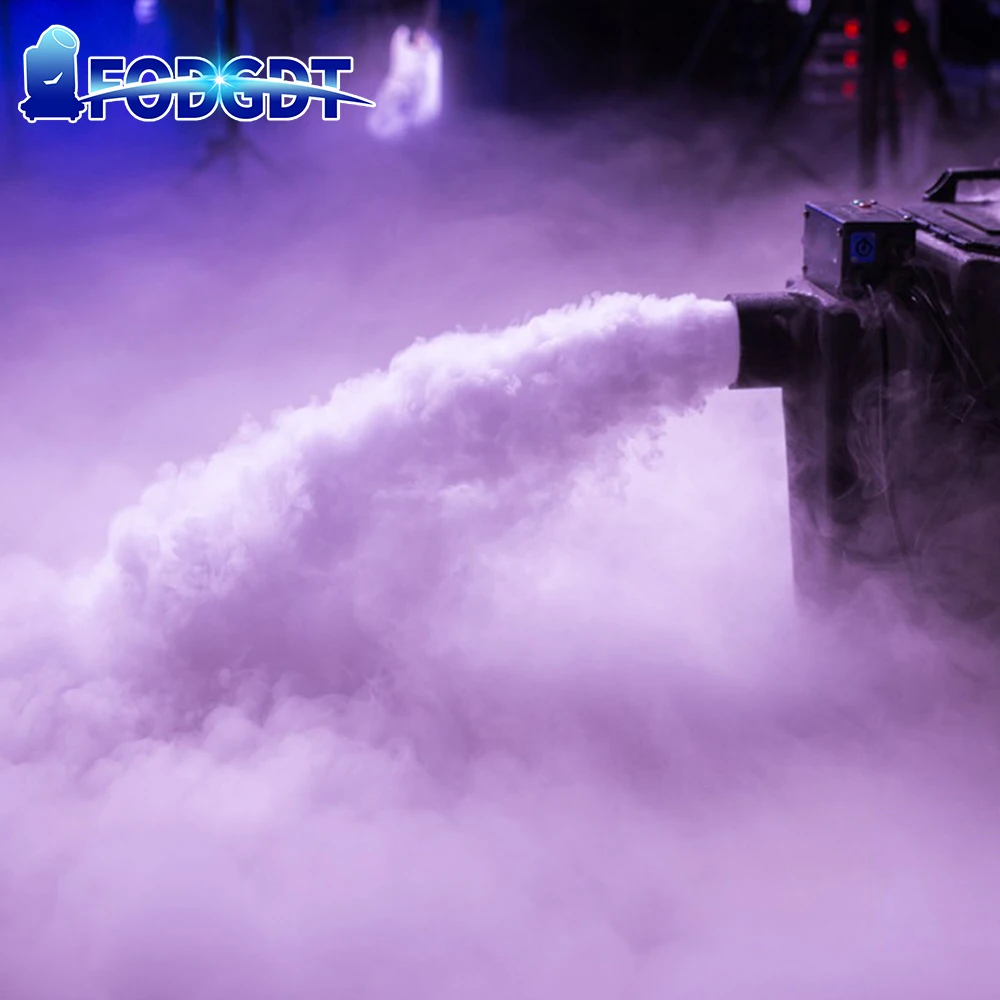 From US 6000W Dry Ice Machine 3500W Low Lying Fog Machine With DMX Control Satge Special Equipmenet for DJ Disco Wedding Party