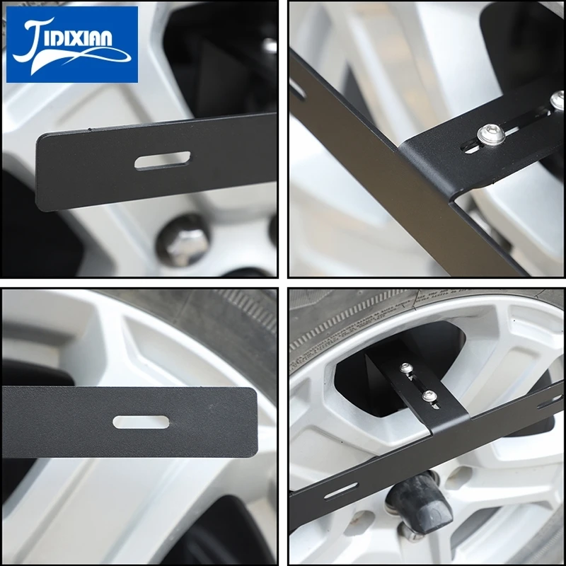 JIDIXIAN Eisen Auto Hinten Reserverad Lizenz Platte Bracket Halter für Jeep  Wrangler JK JL 2007-2022 Auto außen Zubehör - AliExpress