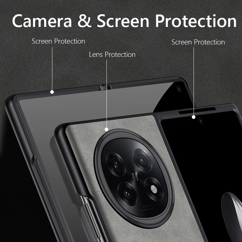Luxury Retro Leather Skin Feel Shockproof Matte Silicone Case Cover