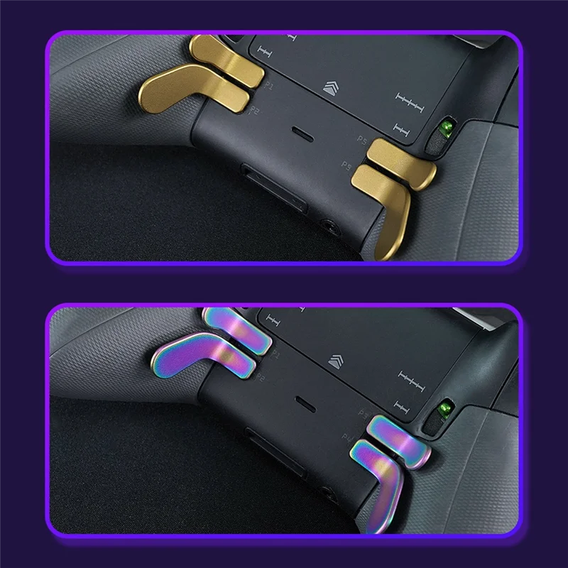【Expert Recommended】 ABAC-Metal Paddles For One Elite Series 2 Game Controller Trigger Button Paddles For One Elite 2 Replacement Part.