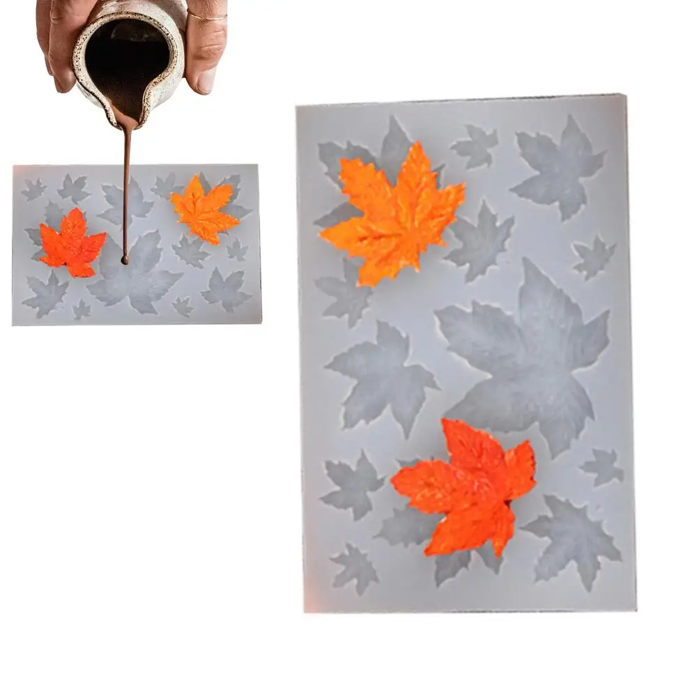 Description Picture 6 of itemFall Candle Molds 3D Pumpkin Maple Leaves Cookie Molds Candle Making Kit Fall Decor Making Accessories for Crafting Baking