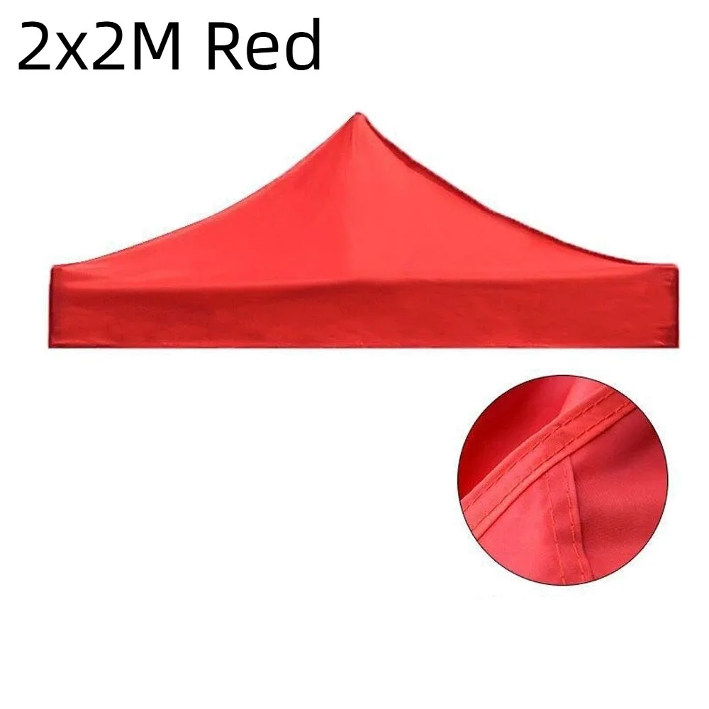 420D Oxford Cloth Gazebo Top Cover Waterproof Sun Blocking Tent Canopy Foldable Thick Reinforced Corner Awning Fabric BBQ Gazebo