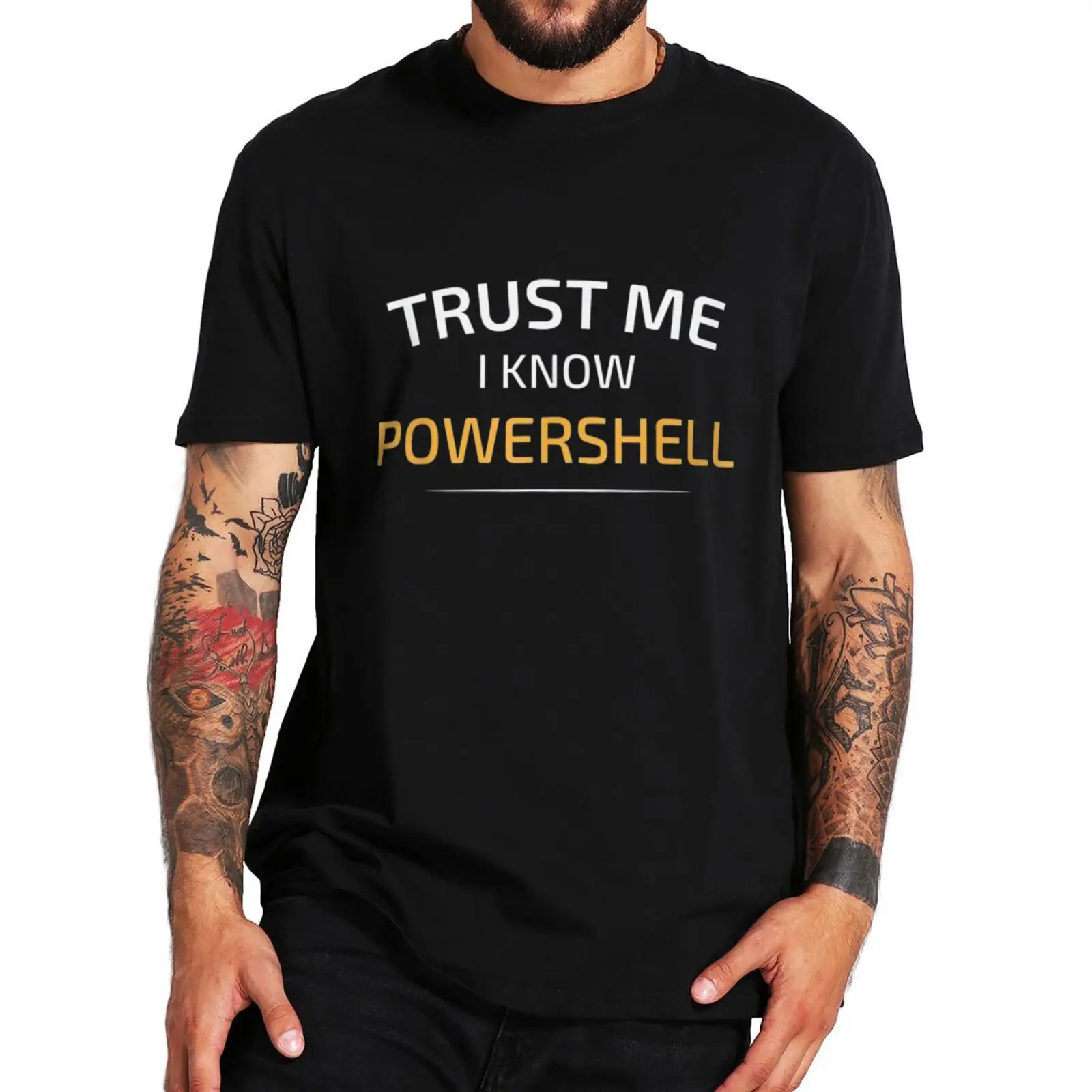 

I Know Powershells T-Shirt Funny Computer Nerd Geeks Programmers Gift Tee Tops Summer Casual Unisex Cotton T Shirt