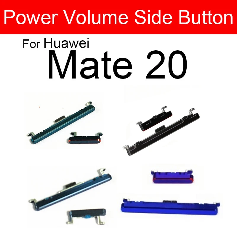 Power Volume Buttons For Huawei Mate 20 Pro 20 Lite 20X Up Down Audio Control Buttons Repair Flex Ribbon Cable Replacement Parts
