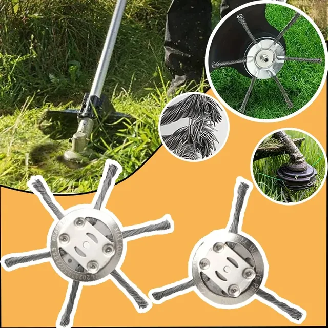 Universal Steel Wire Lawn Mower Blade Accessories Trimmer Head Home Garden Tidying Weed Control ToolsWeeding Machine Grass 2