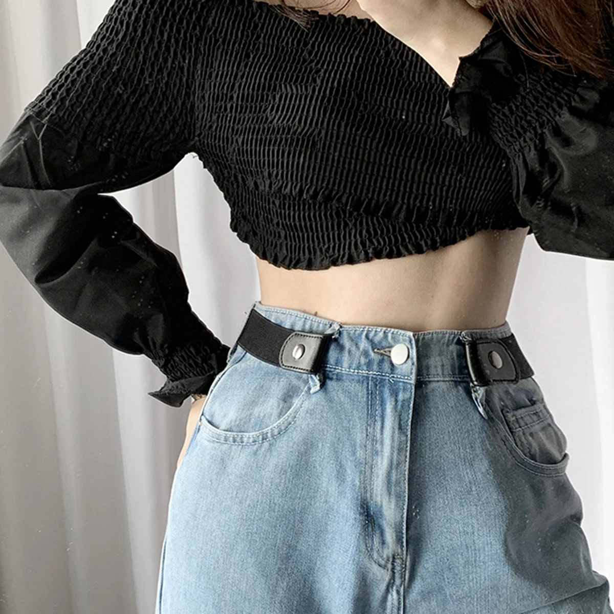 Neue verstellbare Stretch elastische Taillen bund unsichtbare Gürtels chnalle freie Gürtel für Frauen Männer Jeans hosen Kleid keine Schnalle leicht zu tragen