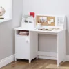 Kids Study Desk with Storage, Wooden Children School Study Table with Hutch and Storage Cabinet for 3-8 Years Girls Boys 1