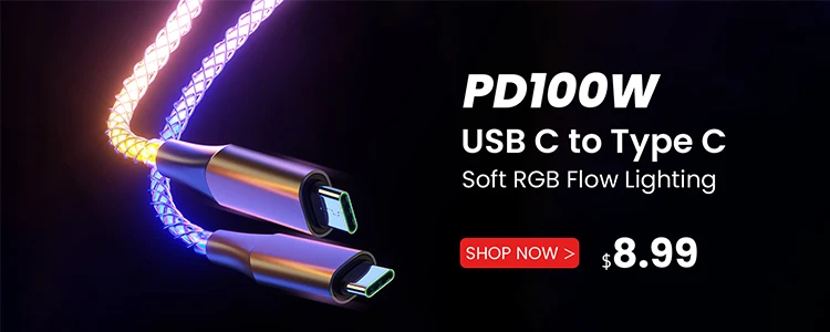 PD 100W 5A USB C To Type C Cable QC3.0 Quick Charge 4.0 Fast Charging Data Cable For Samsung Xiaomi Macbook Pro USB C Cable 1/2M
