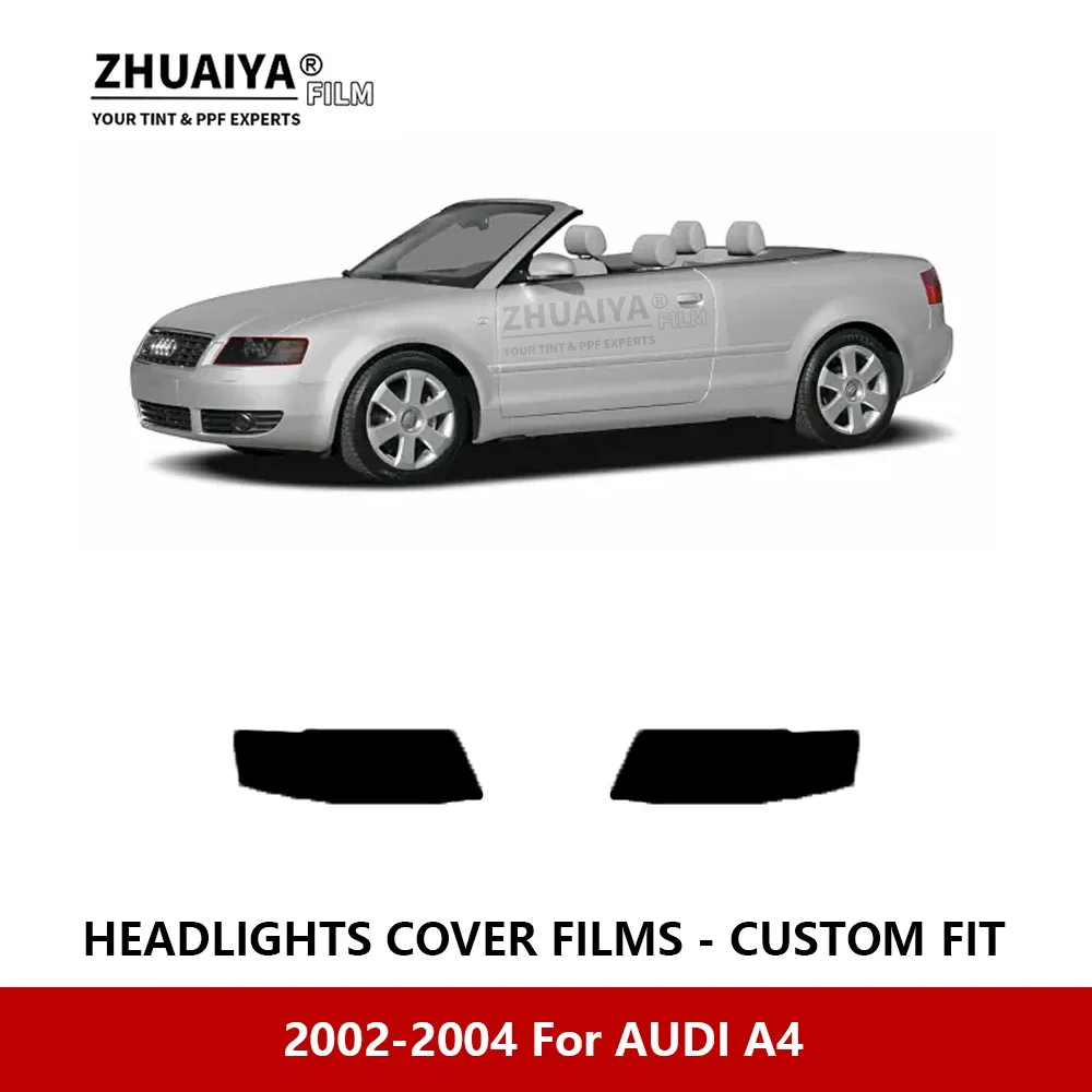 

Для AUDI A4 2002-2004 Автомобильная внешняя фара против царапин PPF предварительно отрезанная Защитная пленка для ремонта автомобильные наклейки аксессуары