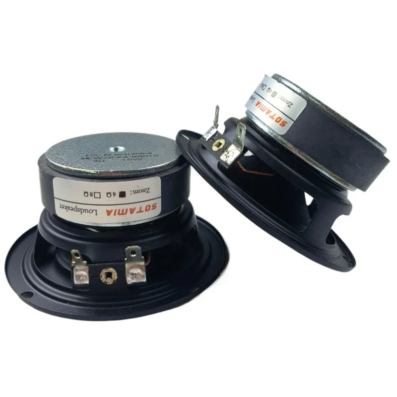 SOTAMIA 2Pcs 3 Inch Waterproof Speaker 4 Ohm 15W Midrange Woofer Bluetotoh Speaker Sound Music Mid Bass Power Loudspeaker