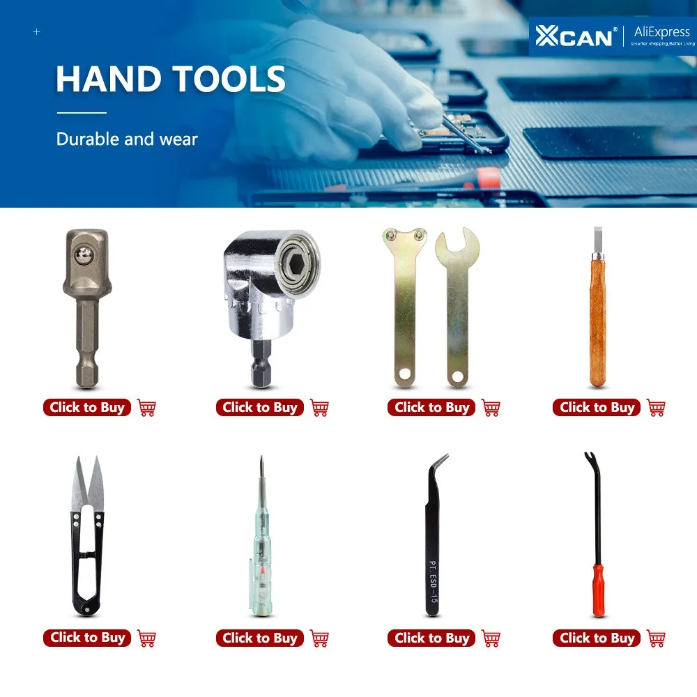 XCAN Hex Kopf Allen Wrench Bohrer Set 50mm Metric Allen Schraubendreher Bits Magnetische Spitze Hex Schlüssel Schraubendreher Buchse bit – Detail 1