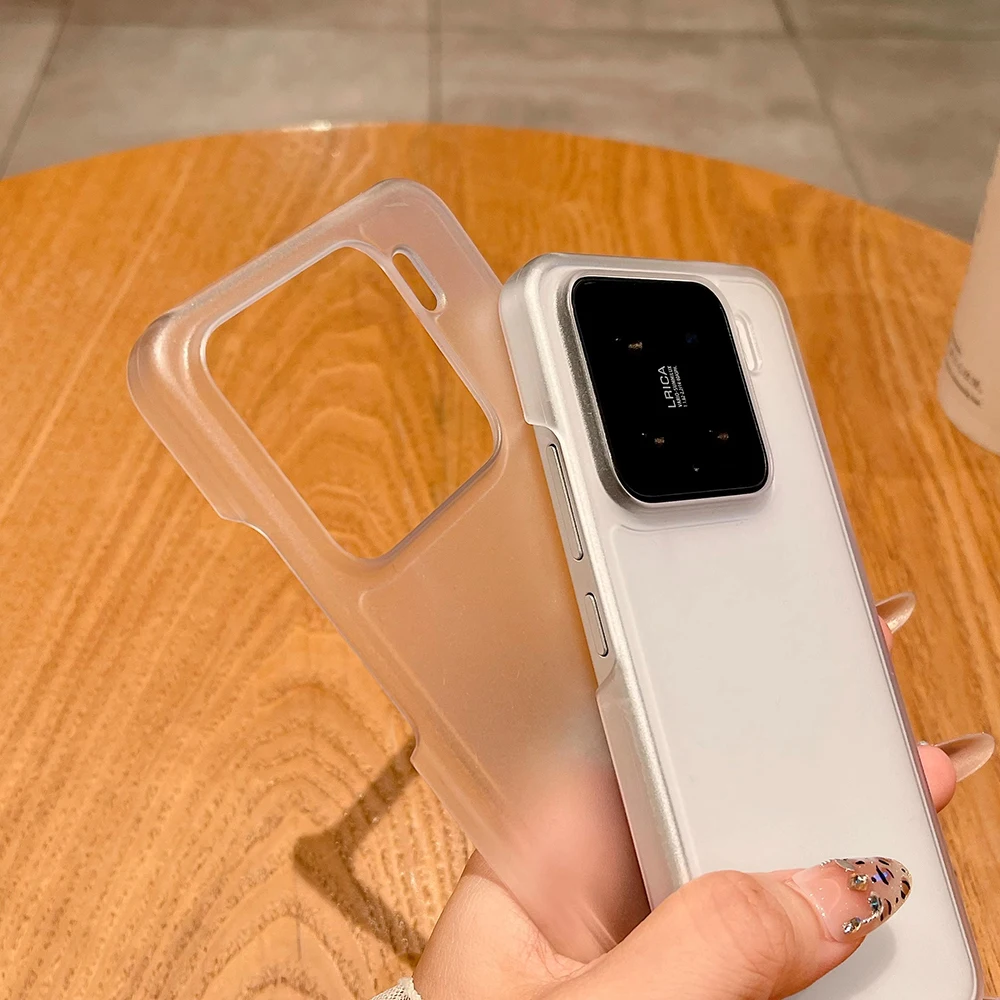 Luxury Matte Transparent Hard Case - Half-Wrapped Design