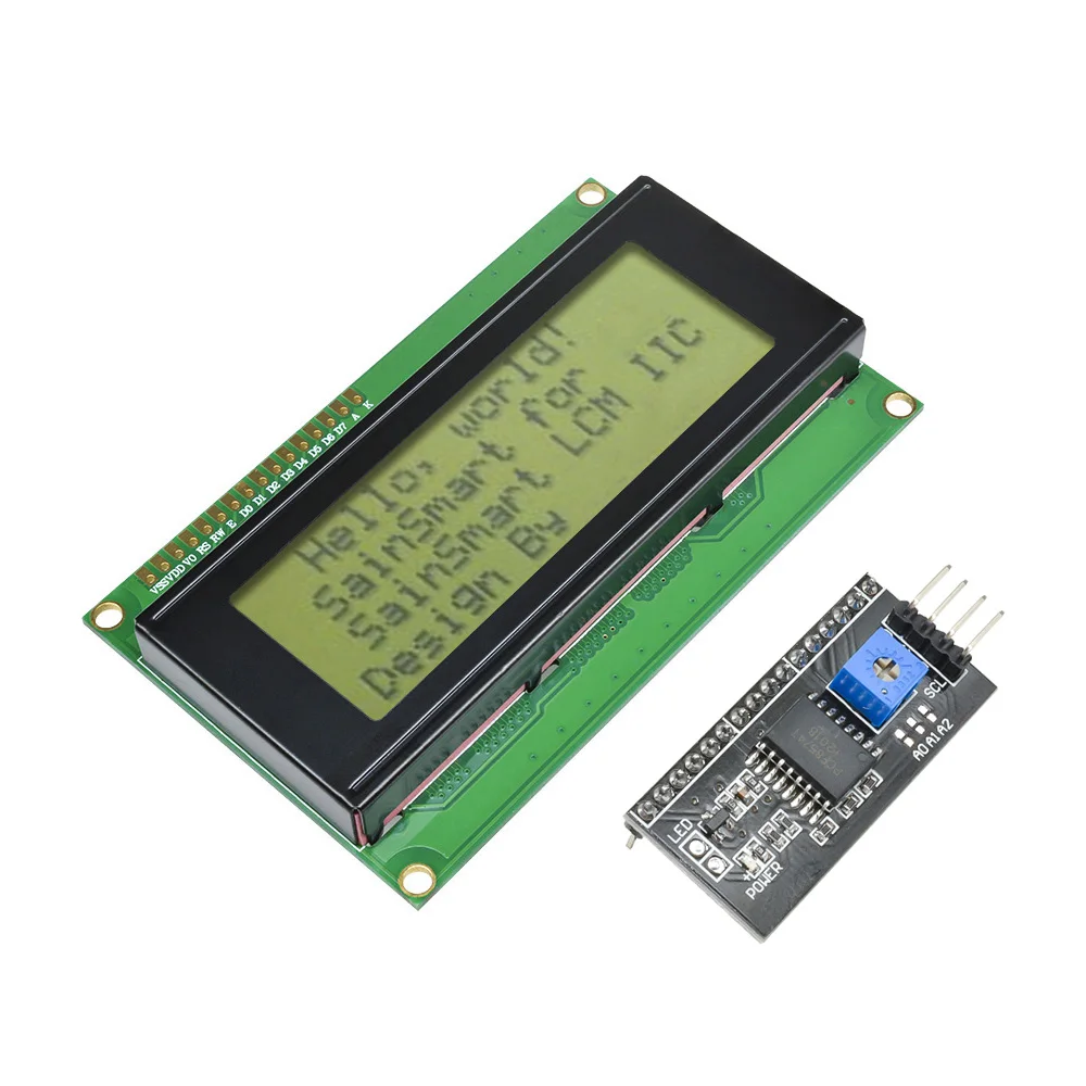 LCD 20x4 LCD1602/2004A I2C GIALLO/BLU Modulo Display - Foto 3