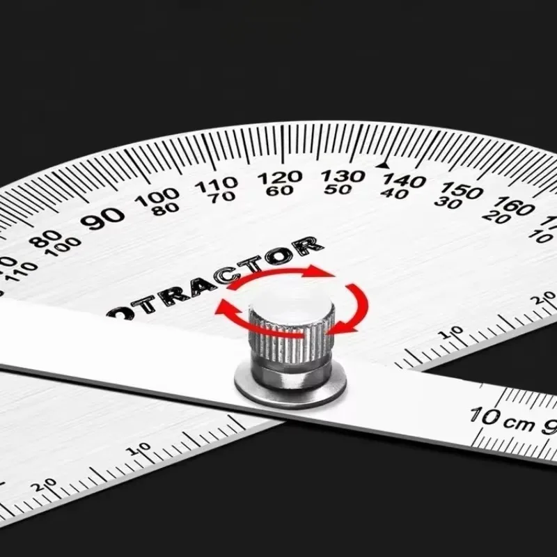 Goniometer Stainless Steel Protractor Metal Ruler Multi Angle Measuring Ruler Carpentry Tool Angle Meter Finder Goniometro