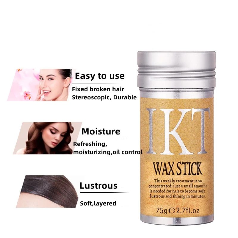 Hair Styling Wax Stick Long Lasting Portable Finishing Broken Hair Stick Hair Styling Tool 2