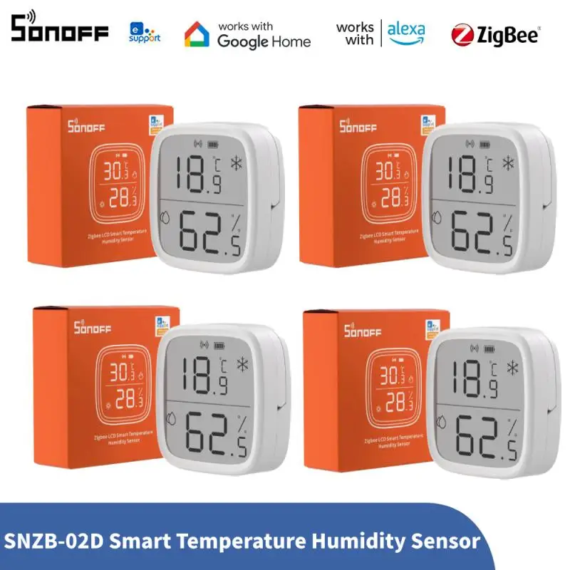 SONOFF SNZB 02D Zigbee Smart Temperatur Feuchtigkeit Sensor Große LCD