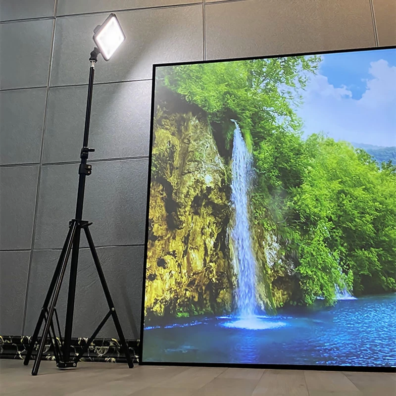High Brightness Reflective Projector Screen Thin Bezel Frame Optical