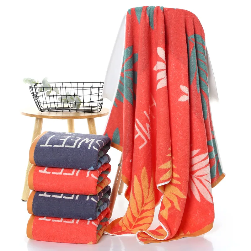 

Drop Shipping New 70x140cm Cotton Bath Towel Adult Soft Absorbent Household Bathroom Men Towel
