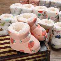Baby Fashion Cartoon Winter Warm Boots Newborn Plush Round Toe Flat Shoes Cotton Snow Boots Warm And Thick Children'S Shoes 2