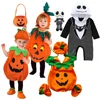 Baby Boy Girls Halloween Cosplay Pumpkin Clothes Jack Nightmare Before Xmas Romper Christmas Cotton Striped Costume