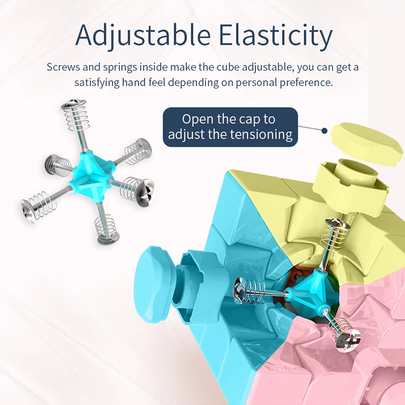 MoYu Marcaron Magic Cube Set Meilong 2x2 3x3 4x4 Pyramid Professional Speed Cube Set Magic Ruler Children\'s Toys Cubo Magico