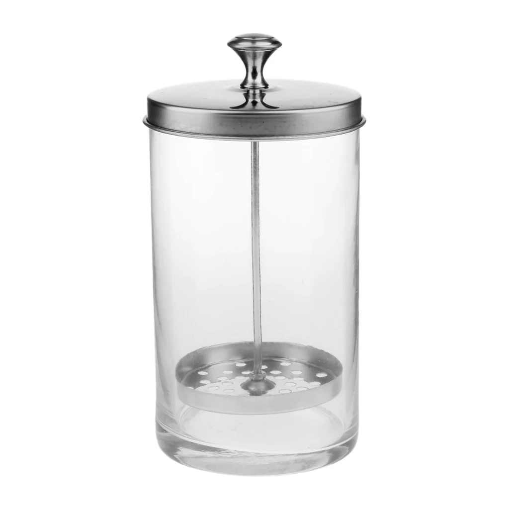  Disinfectanting Glass Jar for Styling Salon Barber Shop or Jar , S