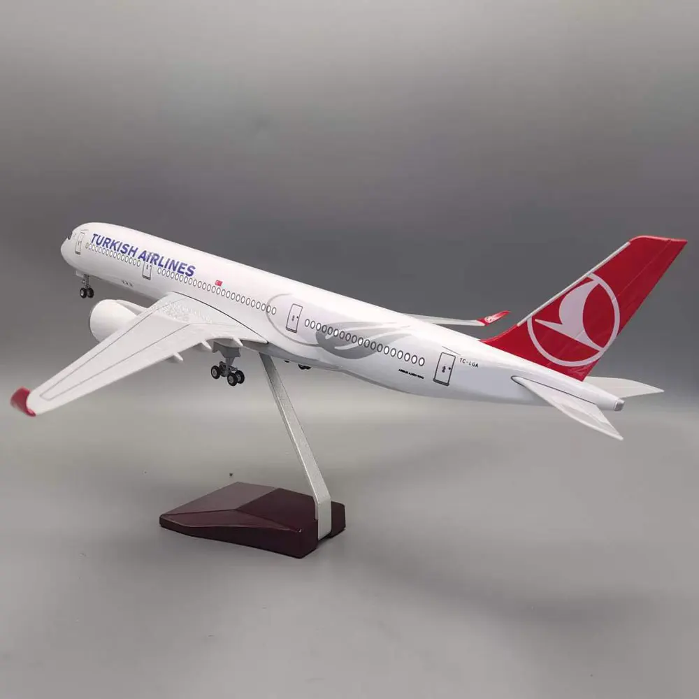 Airplane toy A350 Turkish Airlines series aircraft model