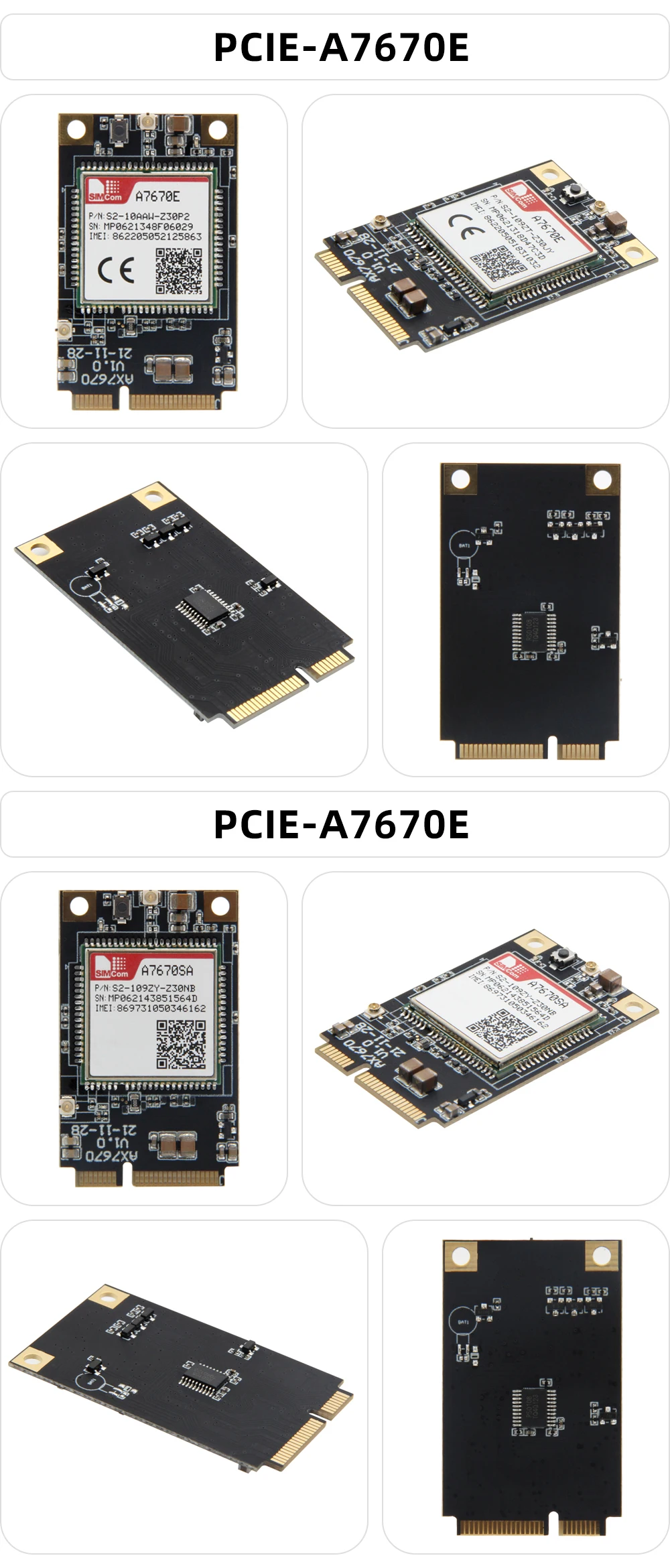 ® TTGO T-PCIE A7670 4G ESP32-WROVER-B Development Board WIFI Bluetooth SIM Serie