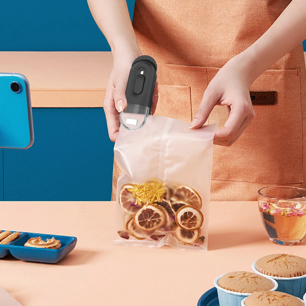 Bag Sealer Kitchen Organizer Bag Sealing Machine Plastic Packaging Sealer Shut the Thermal Bags Home Organization and Storage 3