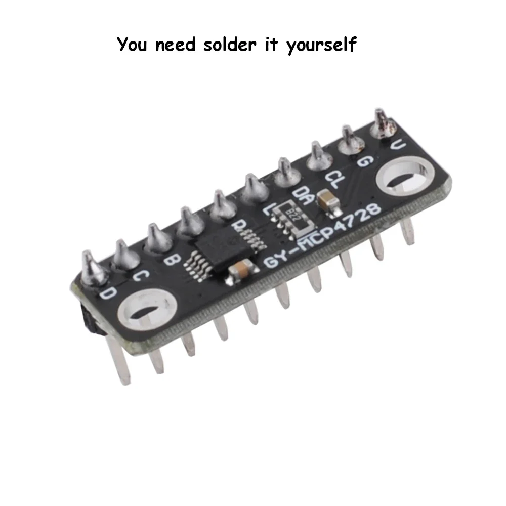 MCP4728 12 Bit Quad Digital Analog Converter Module I2C Interface Low Power GY-MCP4728 EEPROM Memory DAC Breakout Sensor Module