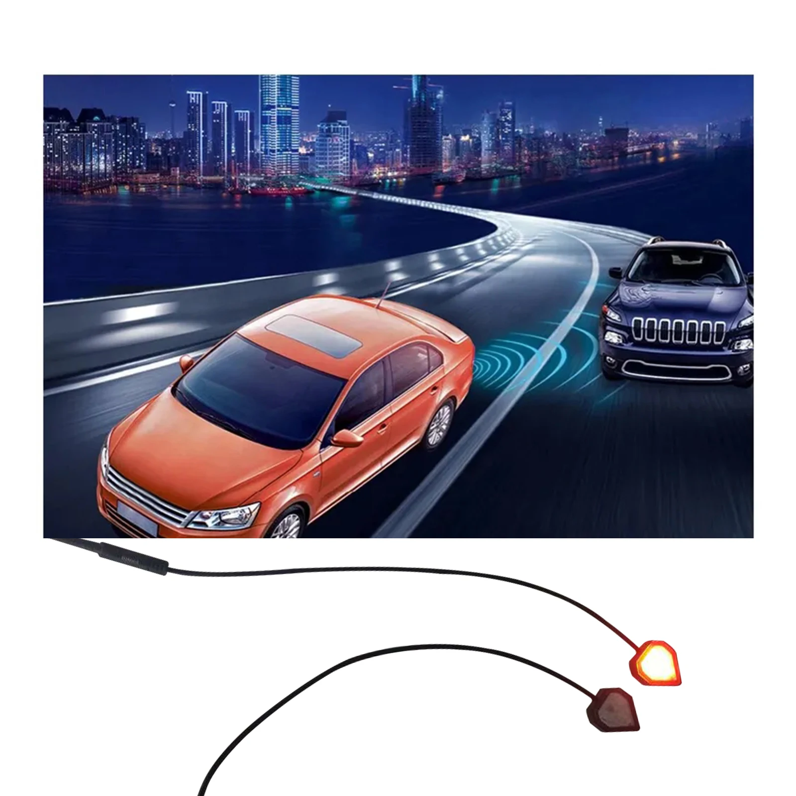 

Car Blind Spot Monitoring System BSD Lens Light Assist Lane Change Warning Light Cars Alarm Safety Driving