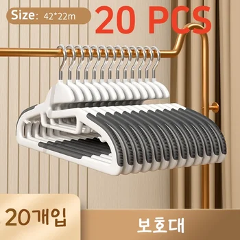 5/10/20 PCS Appendiabiti per la casa Appendiabiti antiscivolo in plastica Non marcatura Appendiabiti antiscivolo Appendiabiti Stendino per vestiti 1