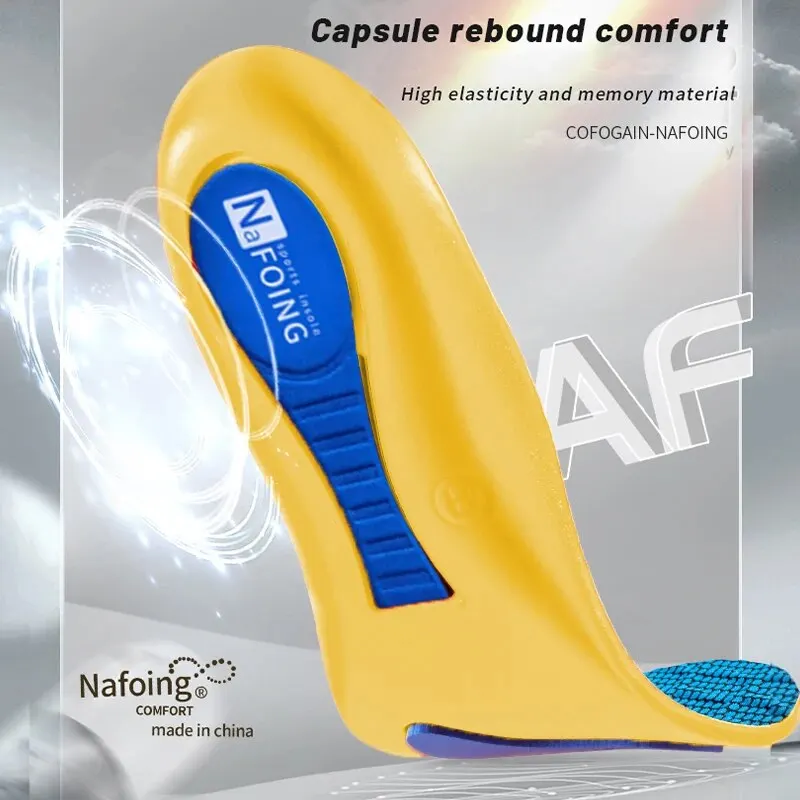 Orthopedic Sport Insoles with Breathable Shock Absorption