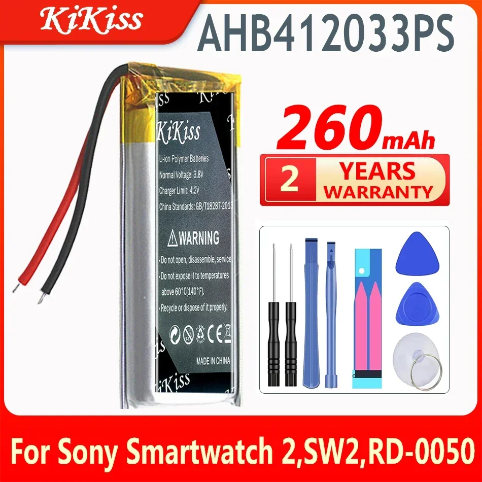 Batteria Sostitutiva Kikiss 260Mah Per Smartwatch Sony 2,Sw2, Rd-0050
