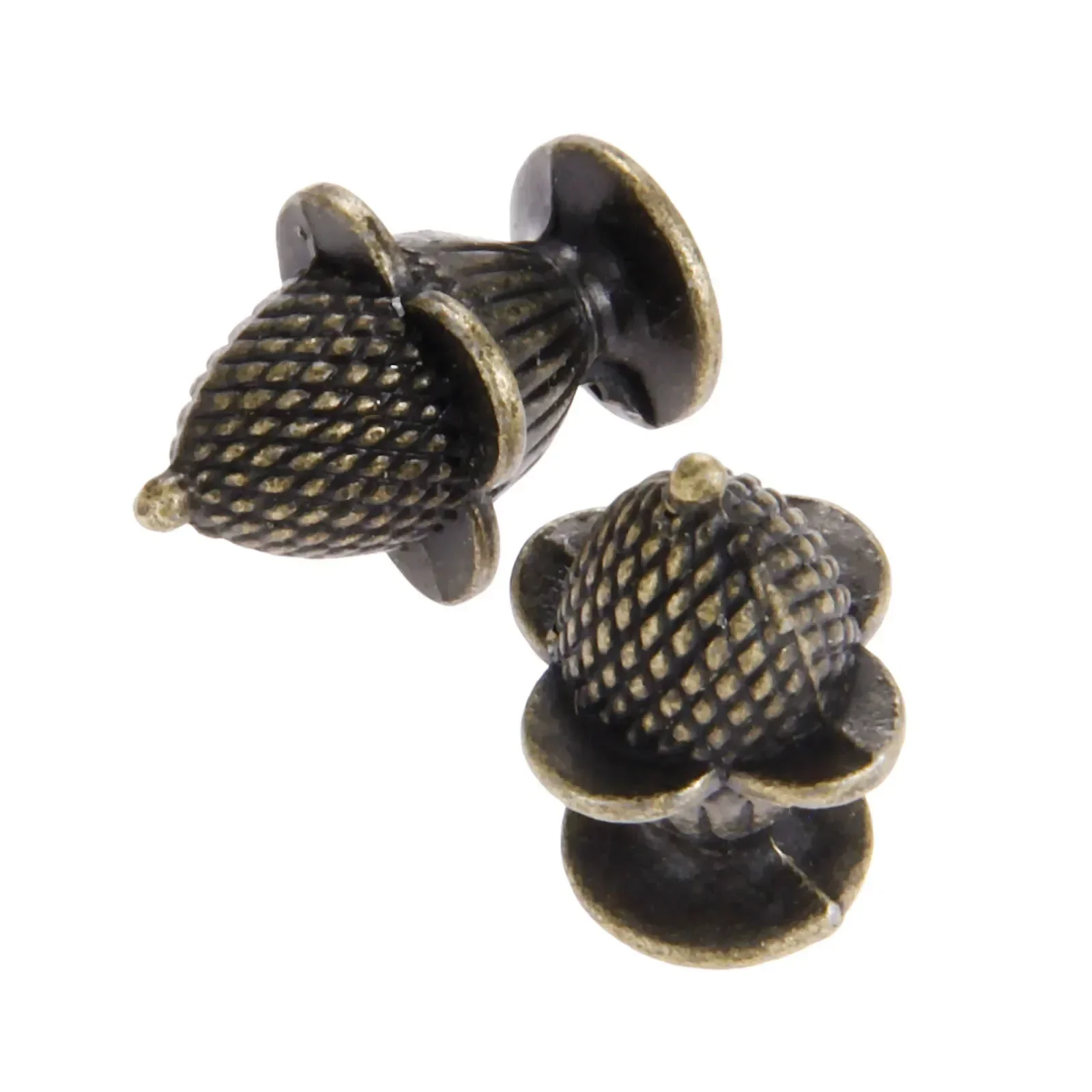 2pcs Alloy Strawberry Knobs Antique Bronze Zinc Alloy Handles Pulls w/screws 25x18mm Drawer Door Cabinet Vintage Decor w/screws furniture knobs