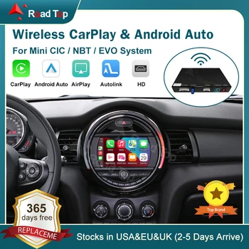 RoadTop Wireless CarPlay Android Auto for Mini R55 R56 R57 R58 R60 R61 F54 F55 F56 Clubman Countryman Cooper John Cooper Works 1