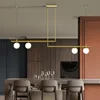 Modern Nordic Chandelier LED Minimalist Hanging Lamp Glass Pendant Light for Home Decoration Dining Table Restaurant Appliances 5