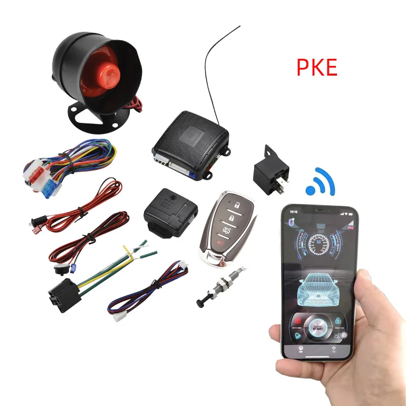 12V car alarm anti-theft device mobile phone APP operation control PKE bluetooth switch lock