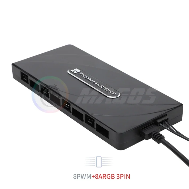 Thermalright Controllo Fan Hub REV. A - Supporto 10 Gruppi PWM, Interfaccia Multipla di