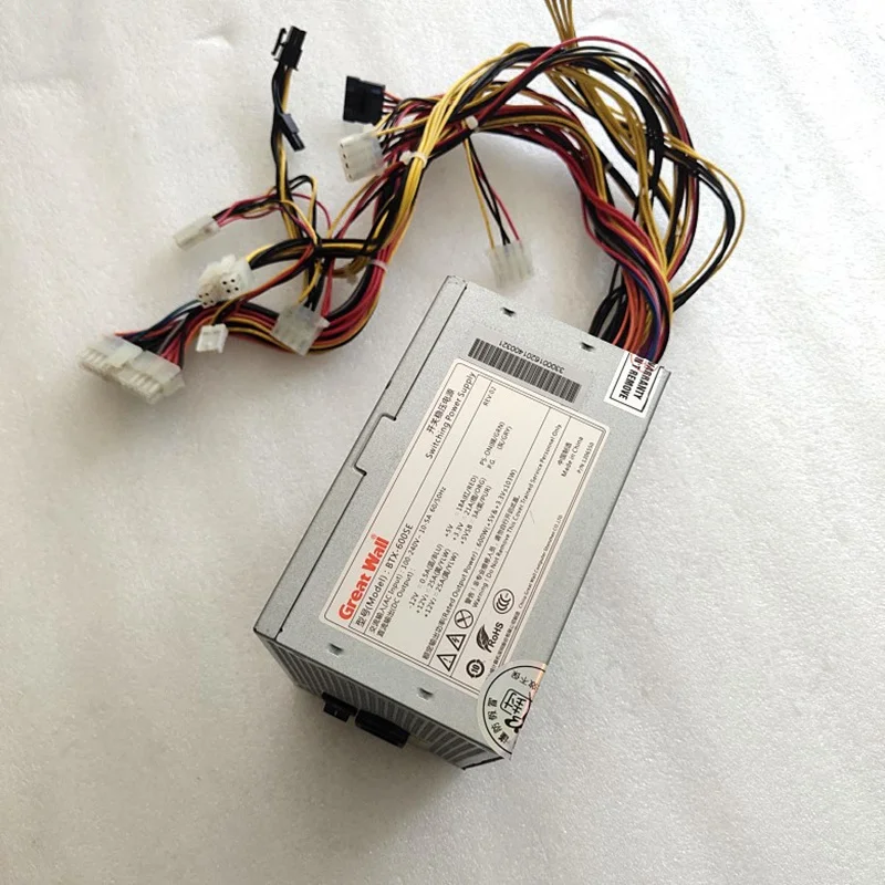 BTX-600SE 오리지널 전원 공급 장치, 만리장성 80 플러스 브론즈용, 600W
